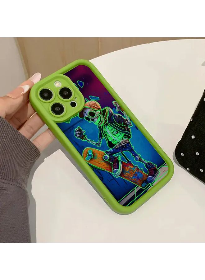 Green Shockproof Protective Case for iPhone 14 Sandblasted Premium Cover - Image 2